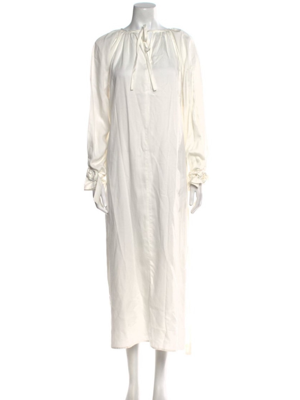 Mother of Pearl 100% Lyocell Long White Dress Size Large